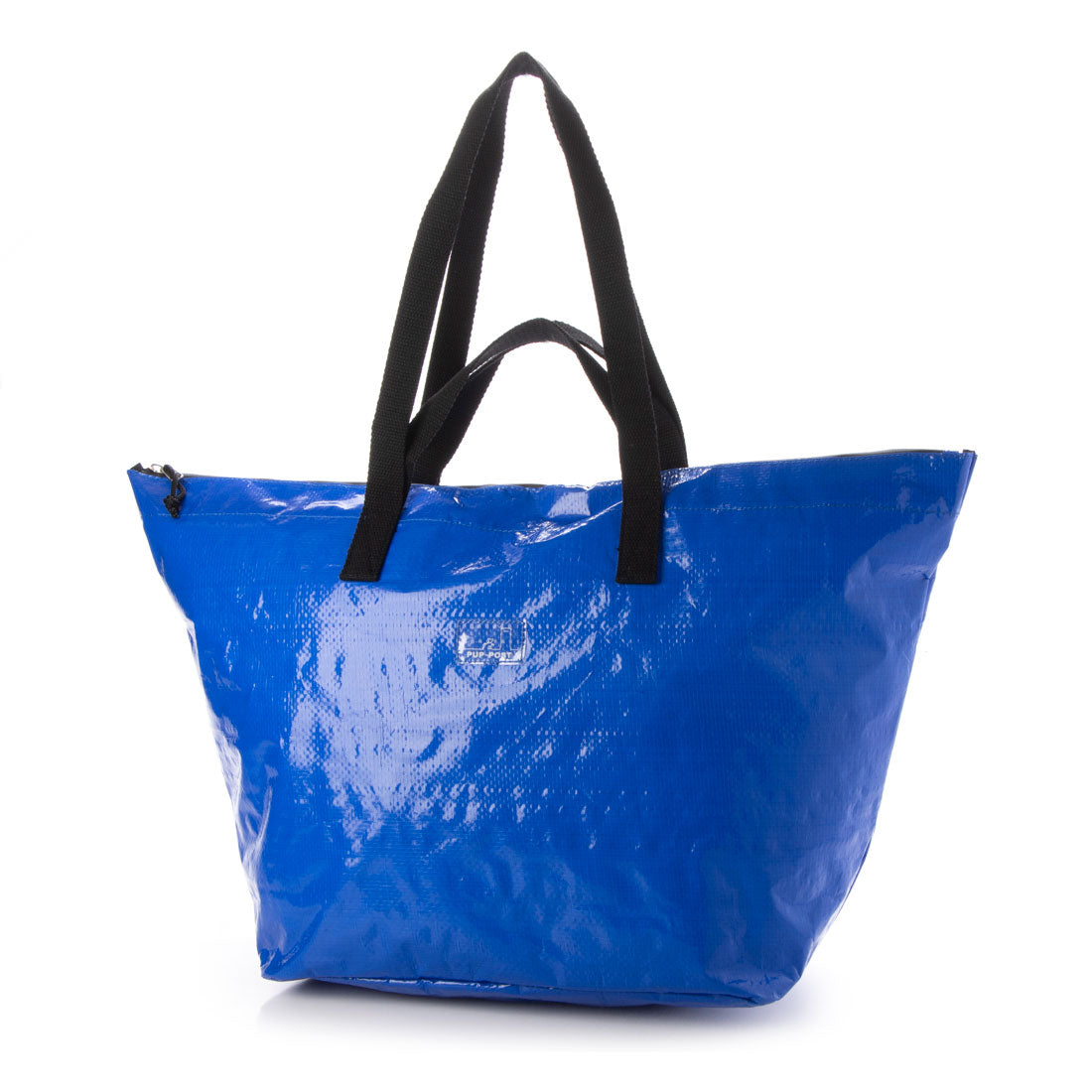 パプポスト PUP-POST ポリエチレンクロス ランドリートートバッグL （Blue） Blue