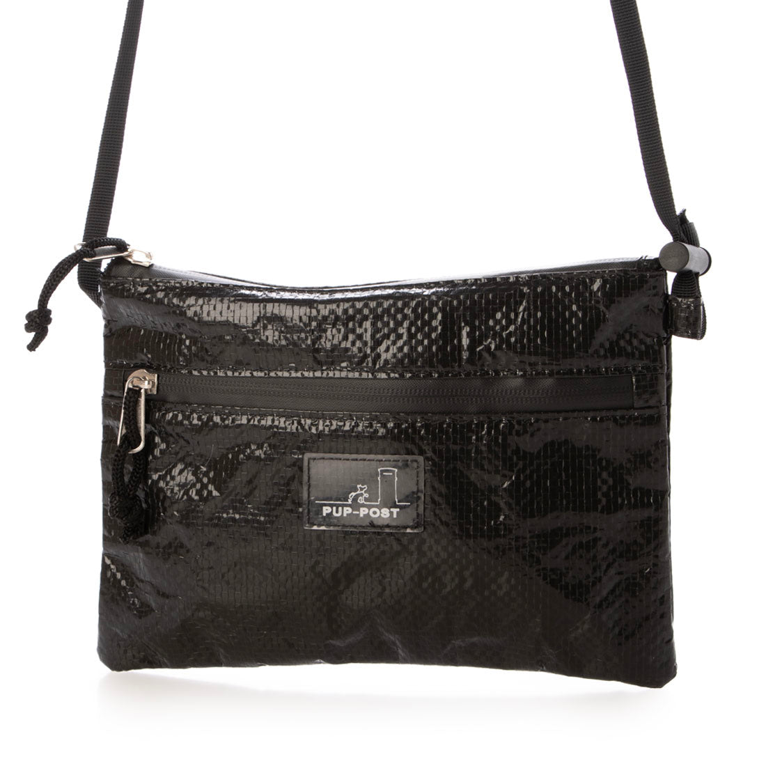 パプポスト PUP-POST ポリエチレンクロス サコッシュ （Black） Black