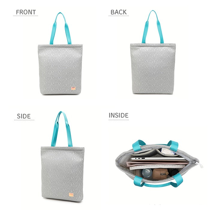 PUP-POST Super Light Bicolor Casual Slim Tote Bag