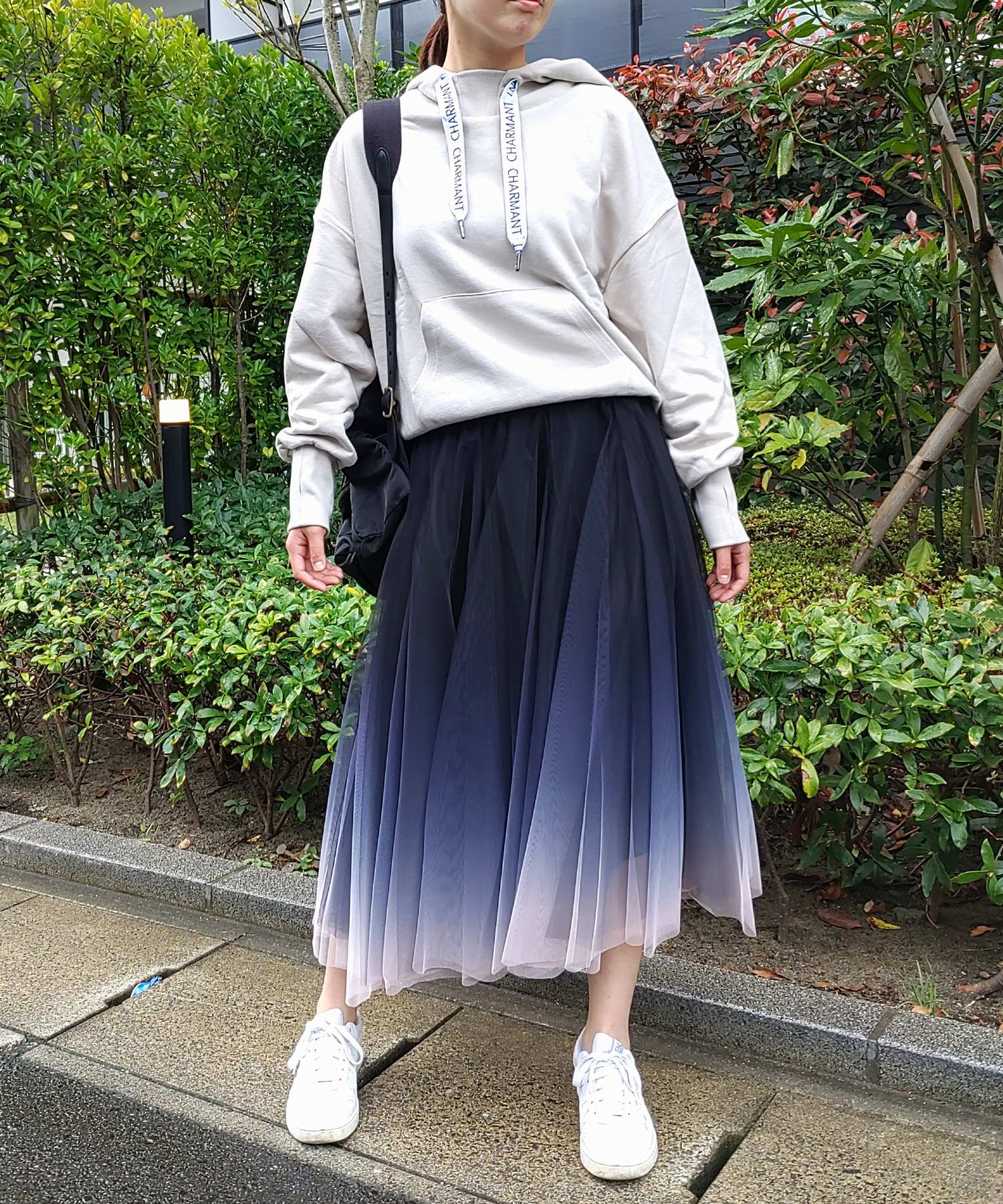 キュー Q グラデーションチュールスカート