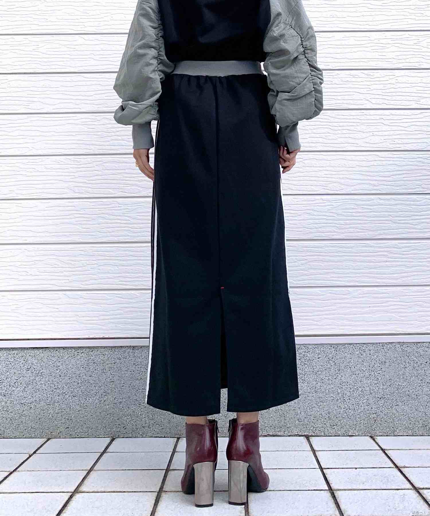 キュー Q グログランラインタイトスカート