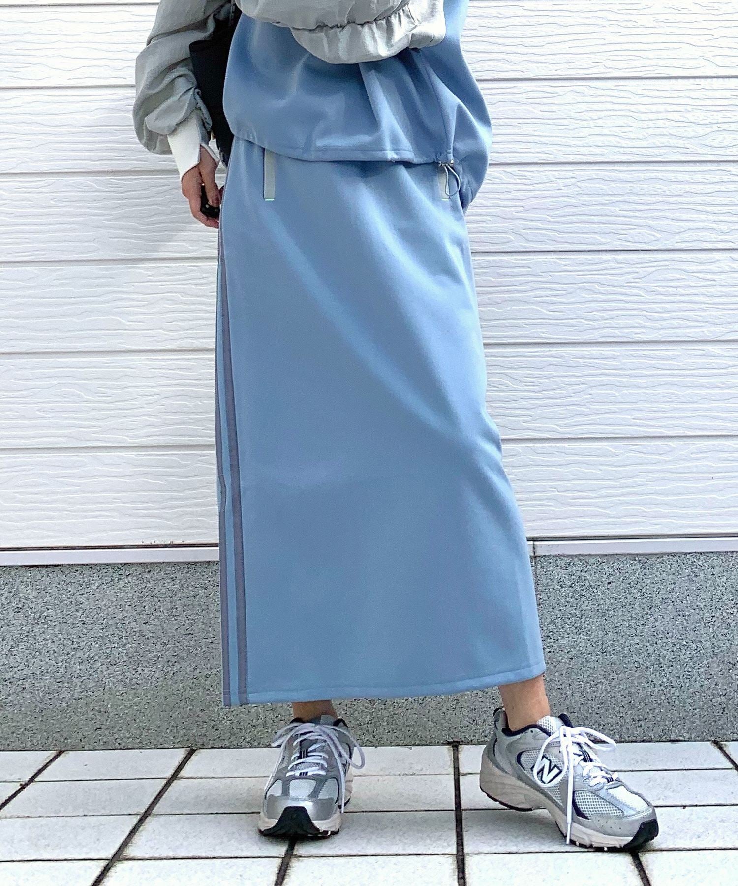 キュー Q グログランラインタイトスカート