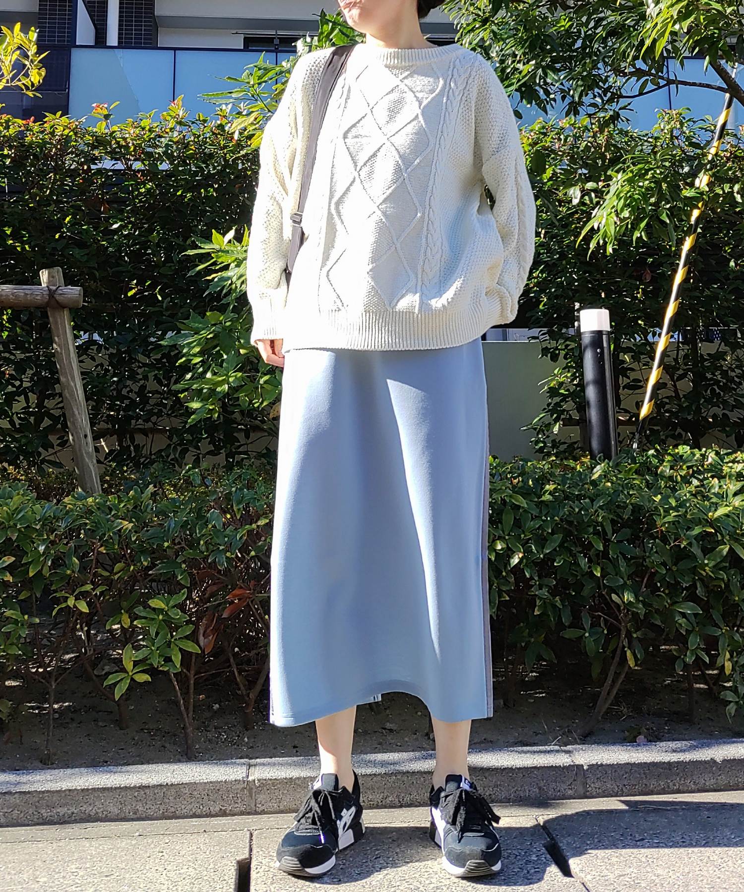 キュー Q グログランラインタイトスカート