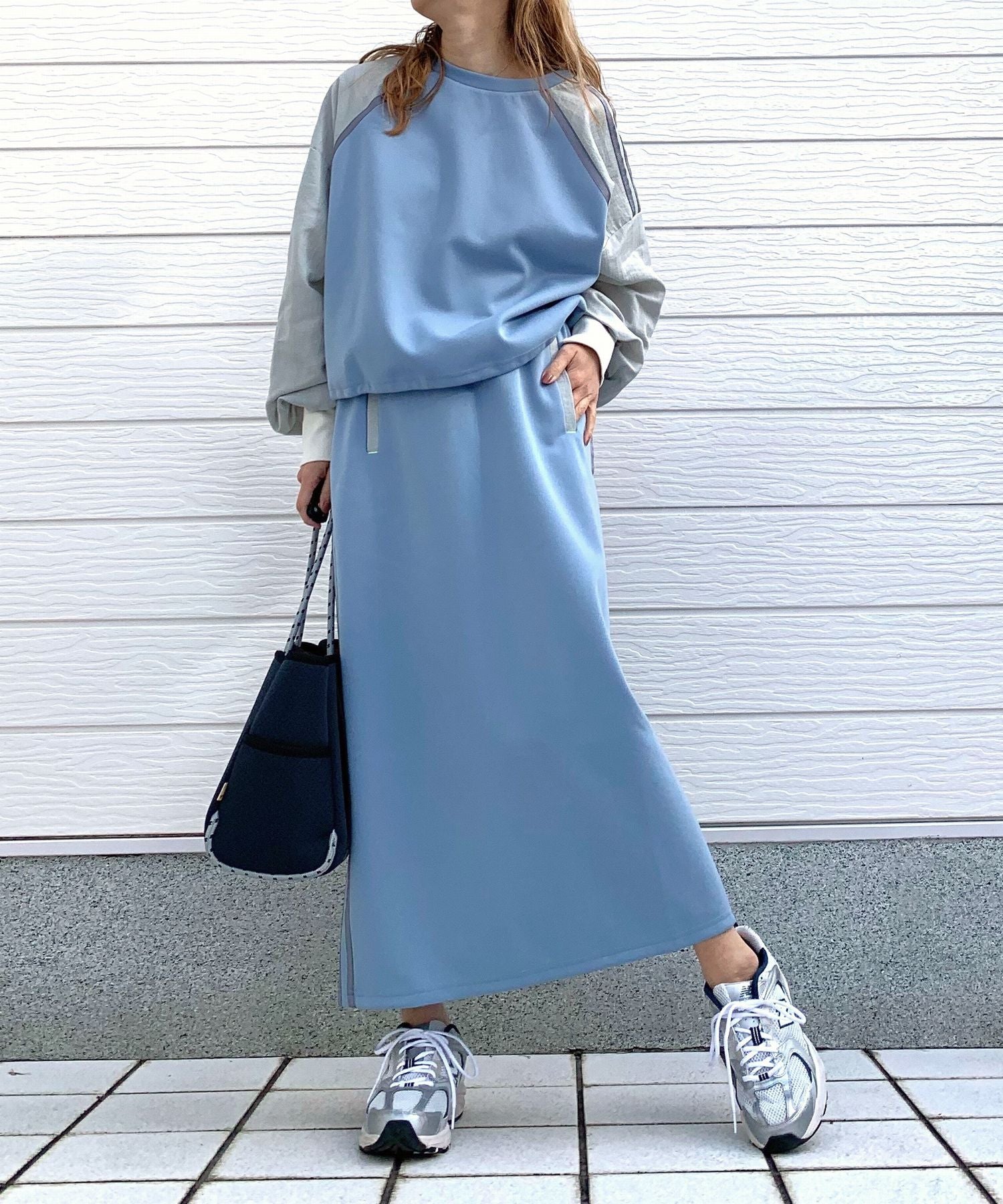 キュー Q グログランラインタイトスカート
