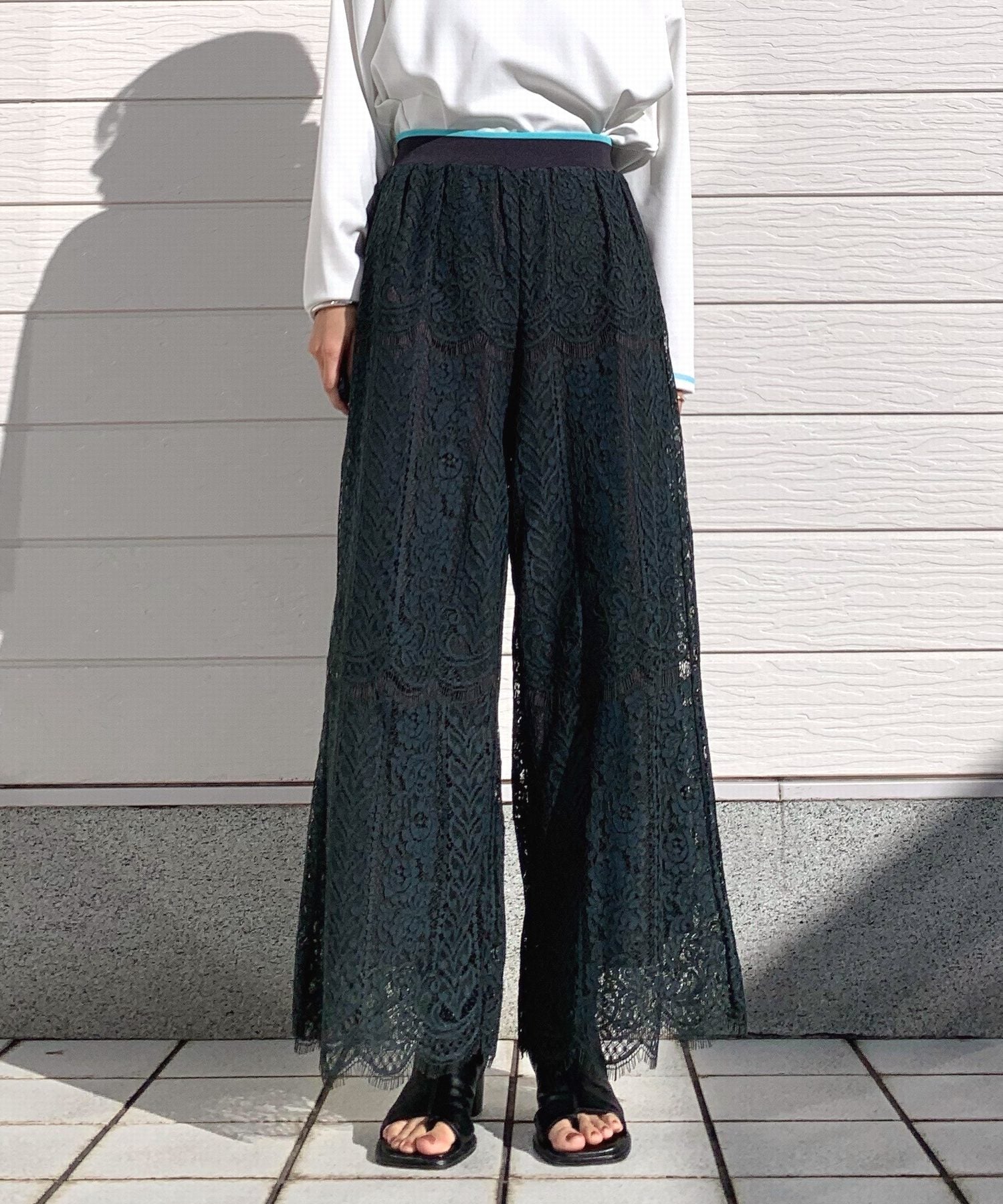 Q Scalar Race Wide Pants