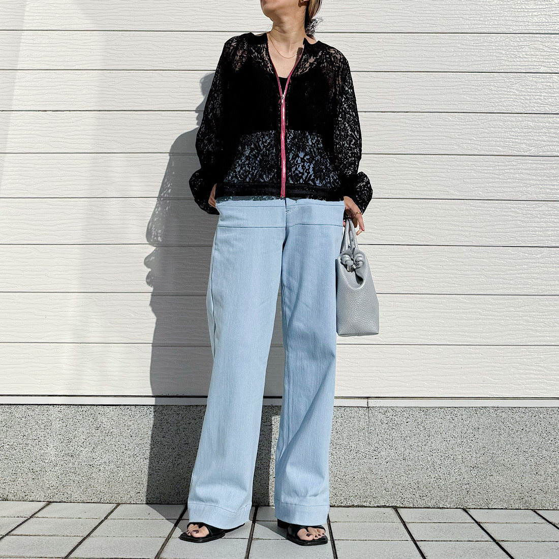 キュー Q レースブルゾン （ブラック） ブラック