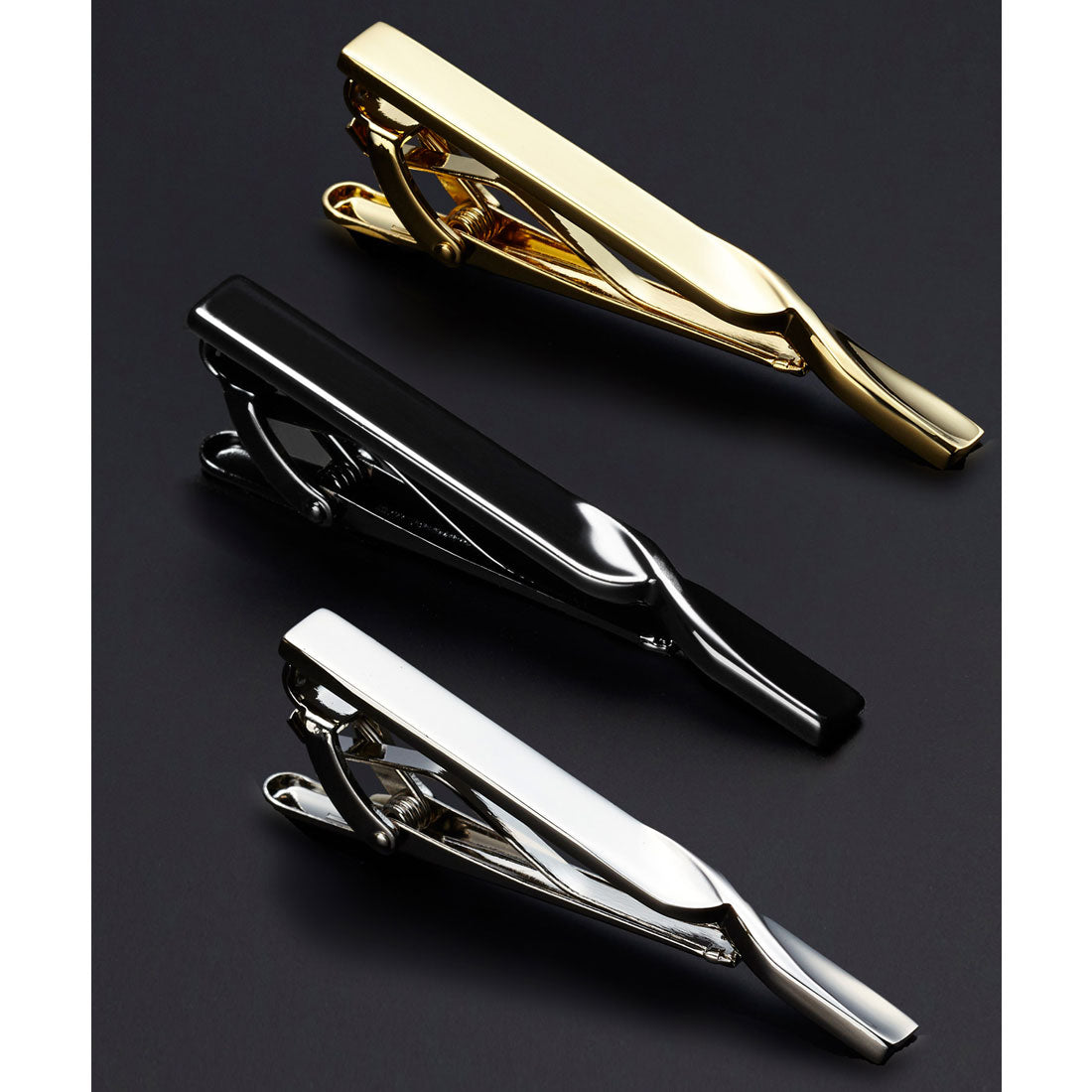 クイトランニング Quit Running ネクタイピン3本セット （シルバー系その他7） シルバー系その他7