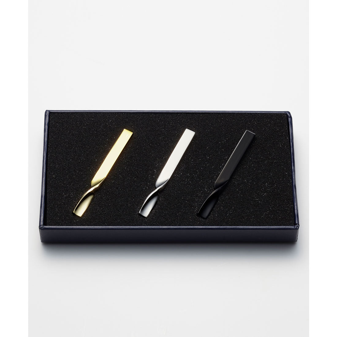 クイトランニング Quit Running ネクタイピン3本セット （シルバー系その他7） シルバー系その他7