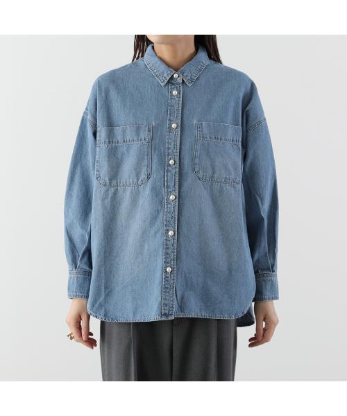 クチューム QTUME QTUME デニムシャツ 25005 パールボタン （64/ライトブルー） 64/ライトブルー