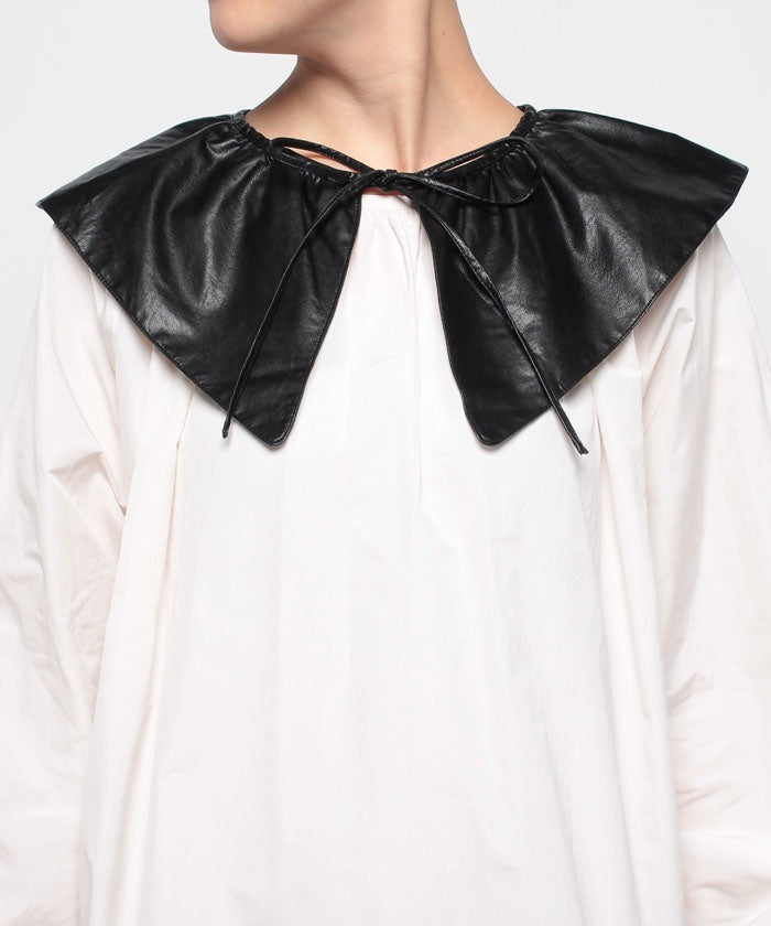 Queens Court QUEENS COURT Gathered Collar