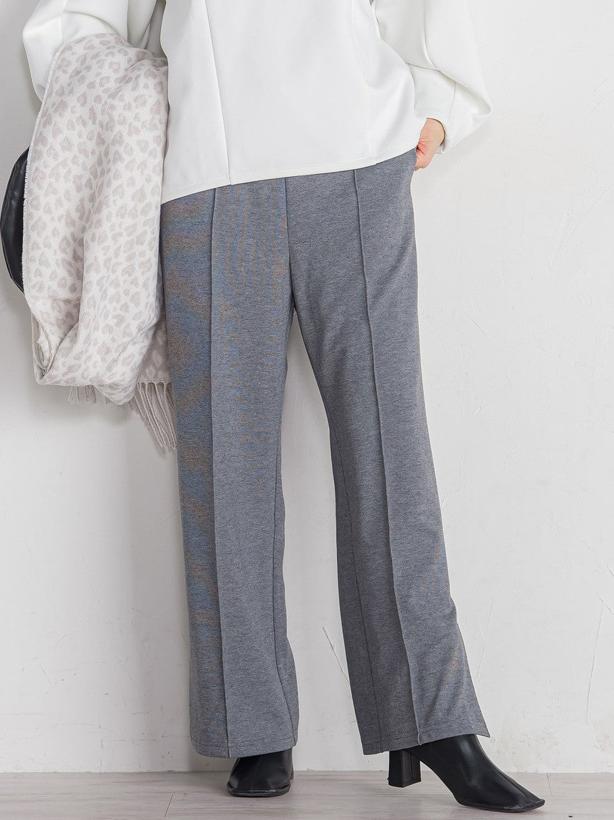 Queens Court Ponce Side Slit Wide Pants ≪Compatible with Set Up / Hand Washable≫