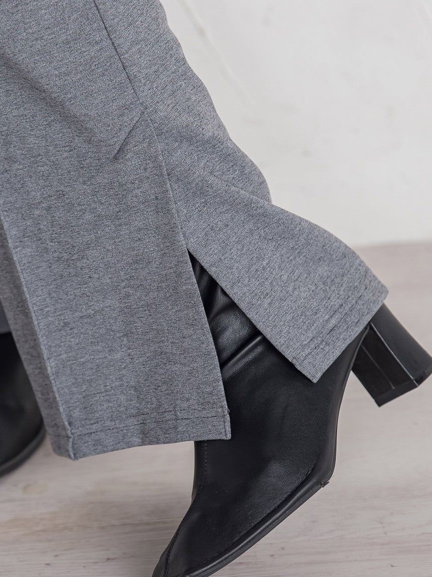 Queens Court Ponce Side Slit Wide Pants ≪Compatible with Set Up / Hand Washable≫