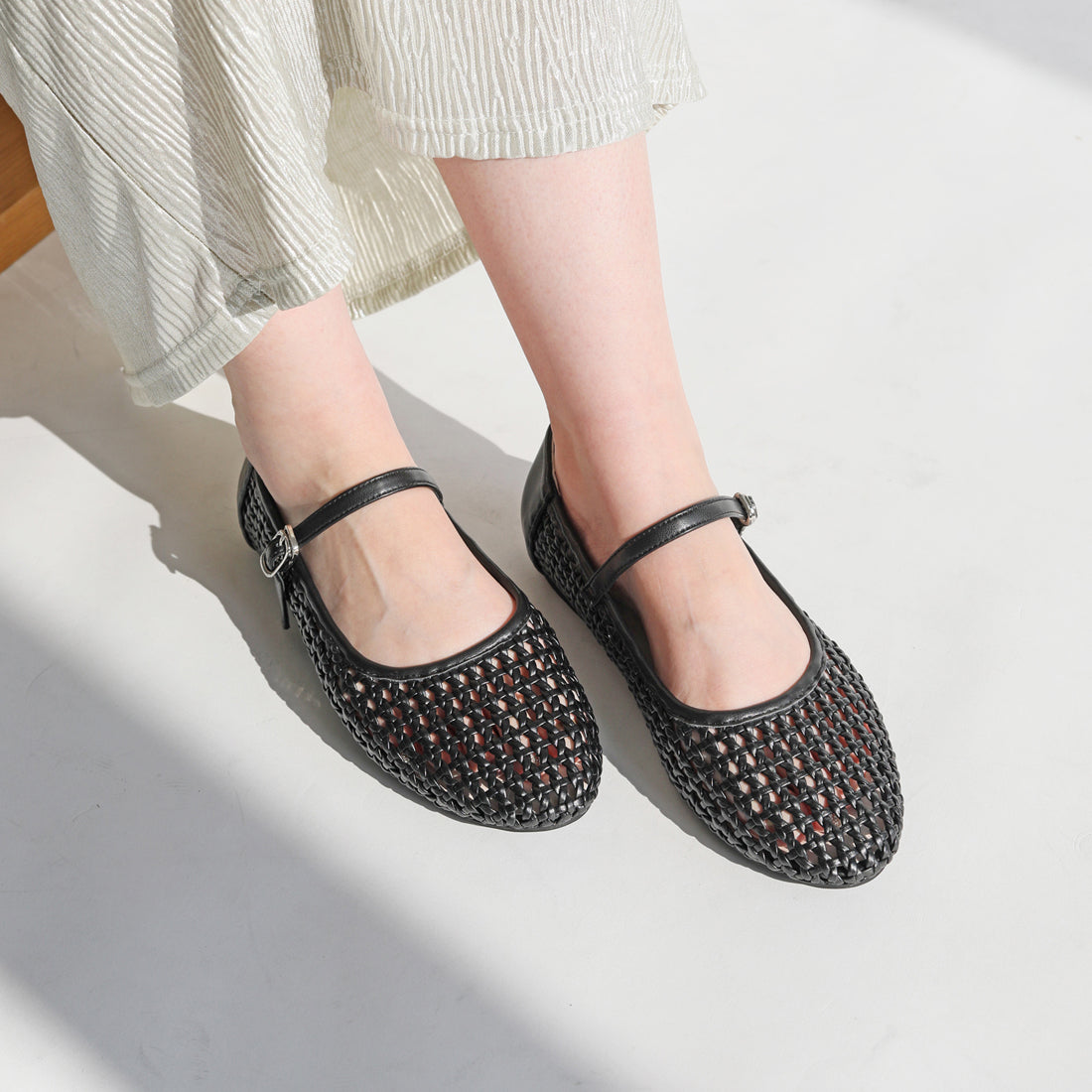 リーカ RiiiKa メッシュパンプス （black） black
