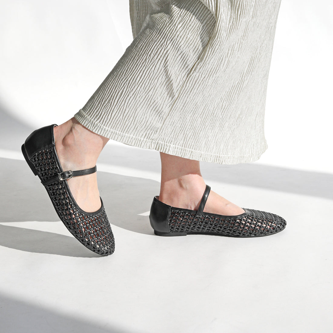 リーカ RiiiKa メッシュパンプス （black） black