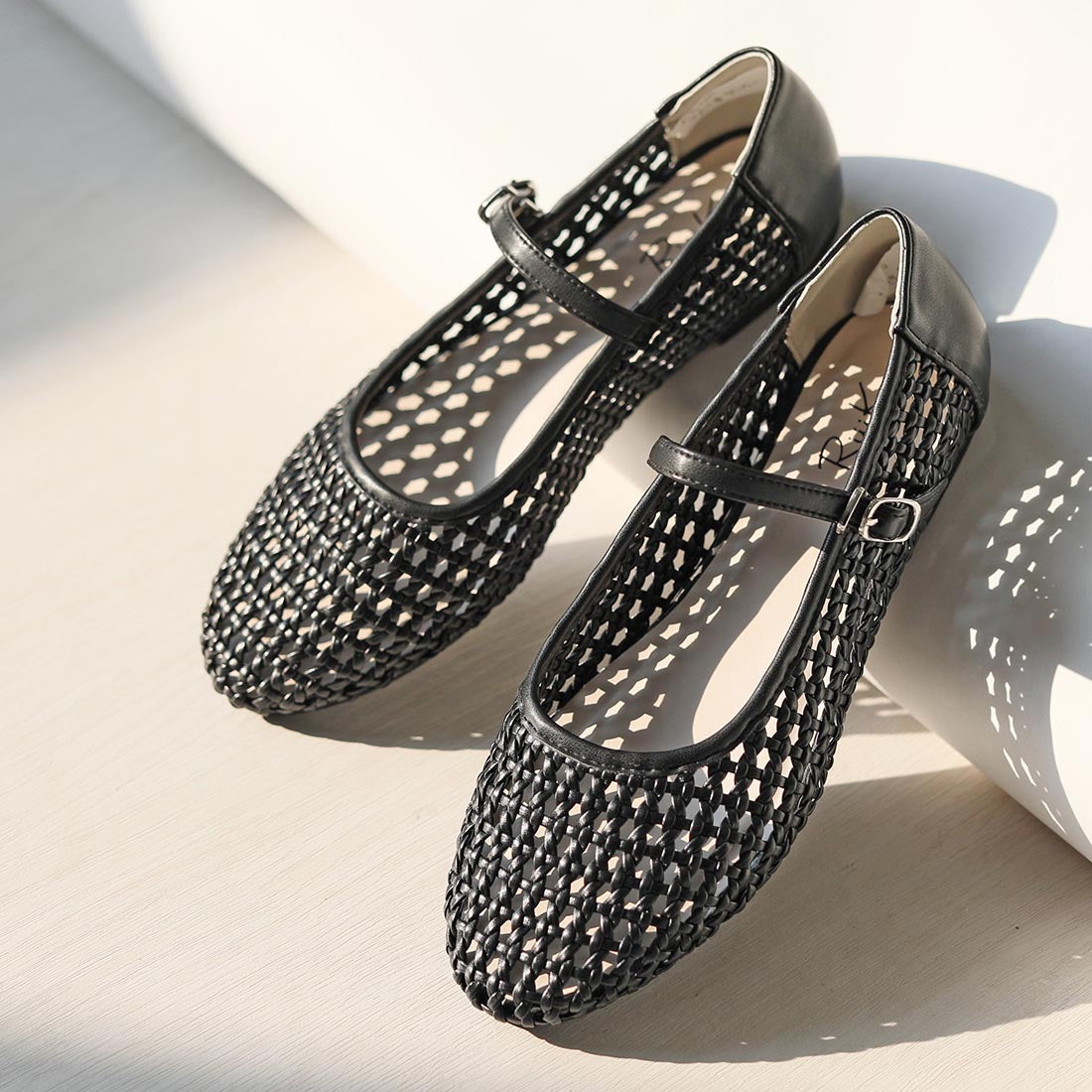 リーカ RiiiKa メッシュパンプス （black） black