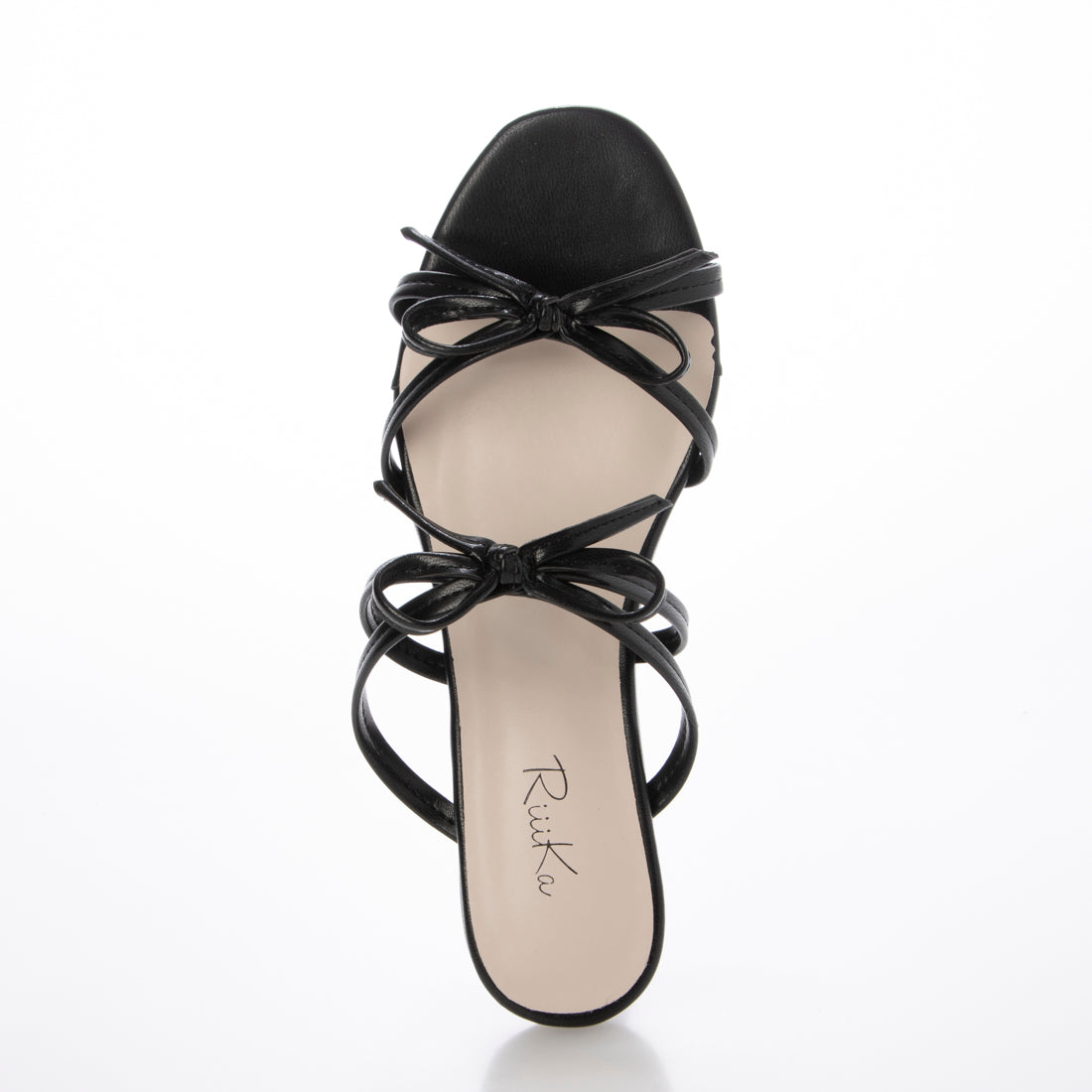 リーカ RiiiKa ダブルリボンサンダル （black） black