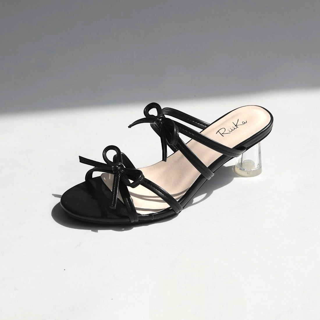 リーカ RiiiKa ダブルリボンサンダル （black） black