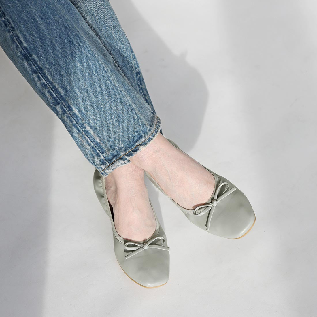 リーカ RiiiKa ギャザーバレエパンプス （lightblue） lightblue