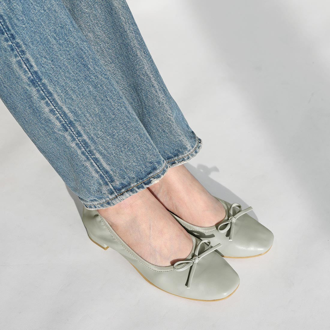 リーカ RiiiKa ギャザーバレエパンプス （lightblue） lightblue