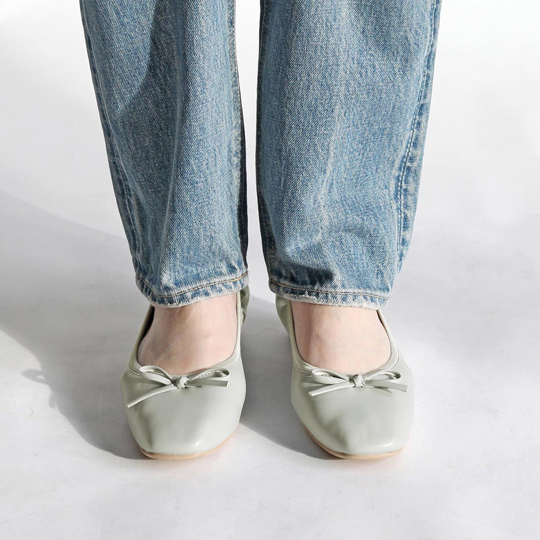 リーカ RiiiKa ギャザーバレエパンプス （lightblue） lightblue