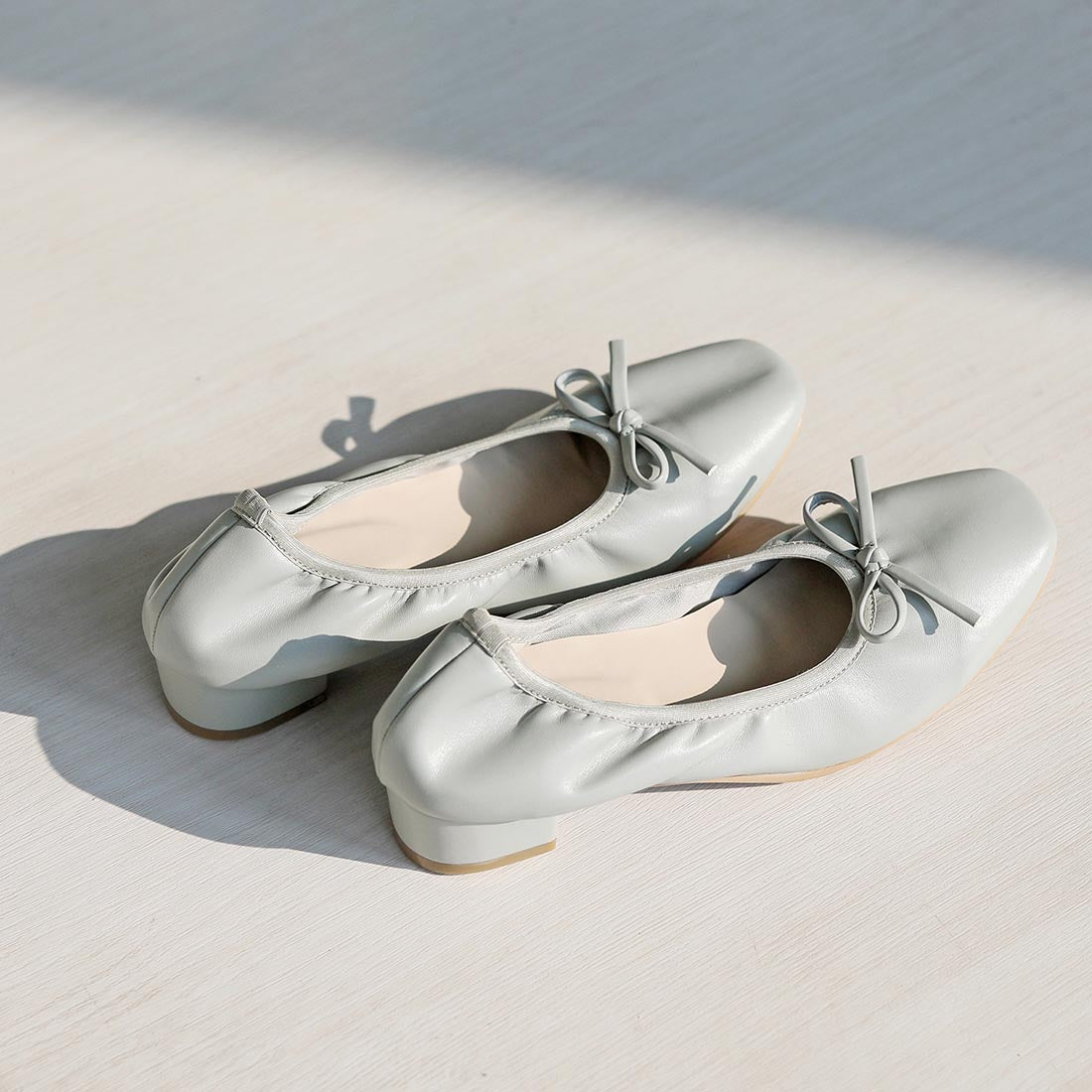リーカ RiiiKa ギャザーバレエパンプス （lightblue） lightblue