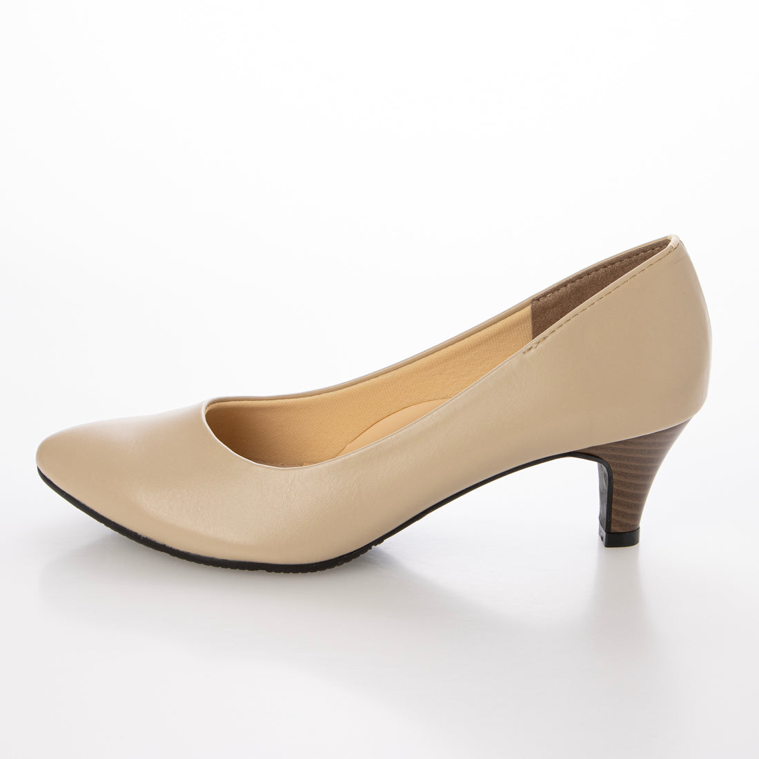 リーカ RiiiKa ポインテッドトゥレインパンプス55 （beige） beige