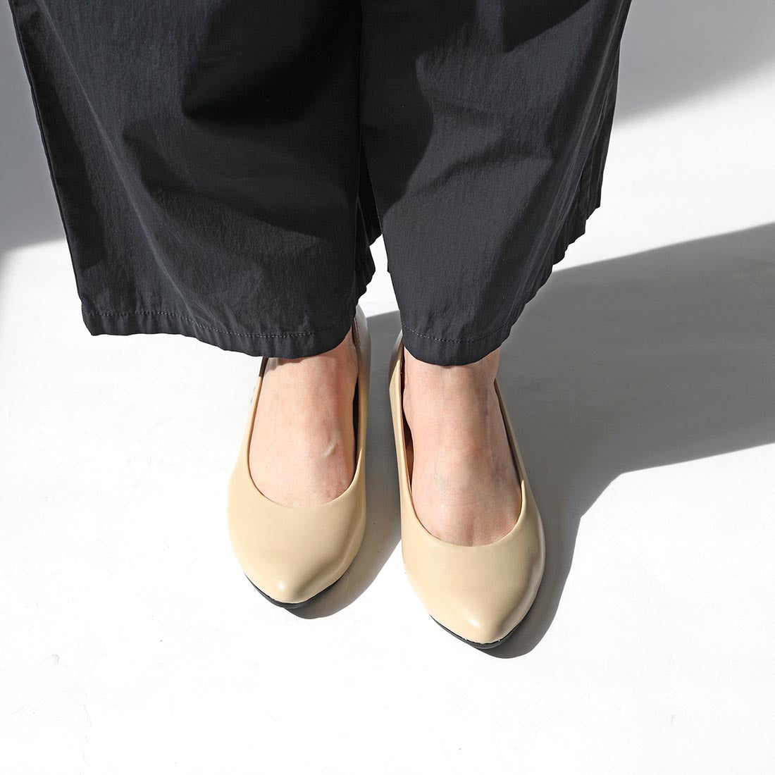 リーカ RiiiKa ポインテッドトゥレインパンプス55 （beige） beige