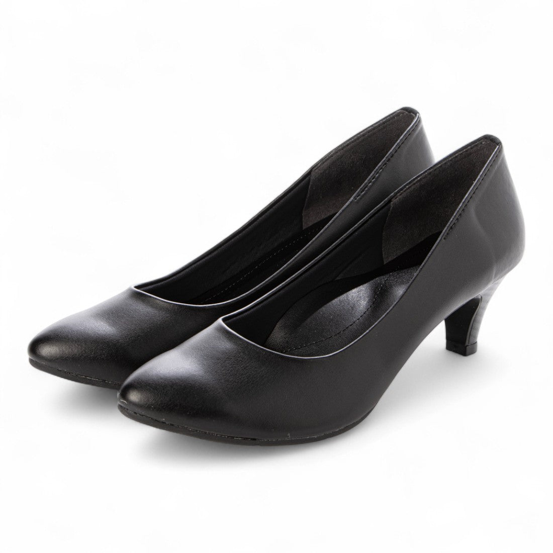 リーカ RiiiKa ポインテッドトゥレインパンプス55 （black） black