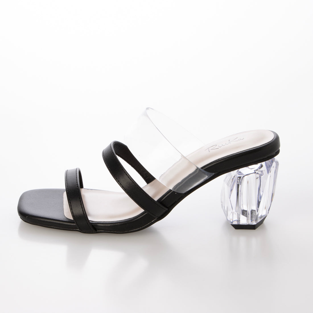 リーカ RiiiKa クリアヒールサンダル （black） black