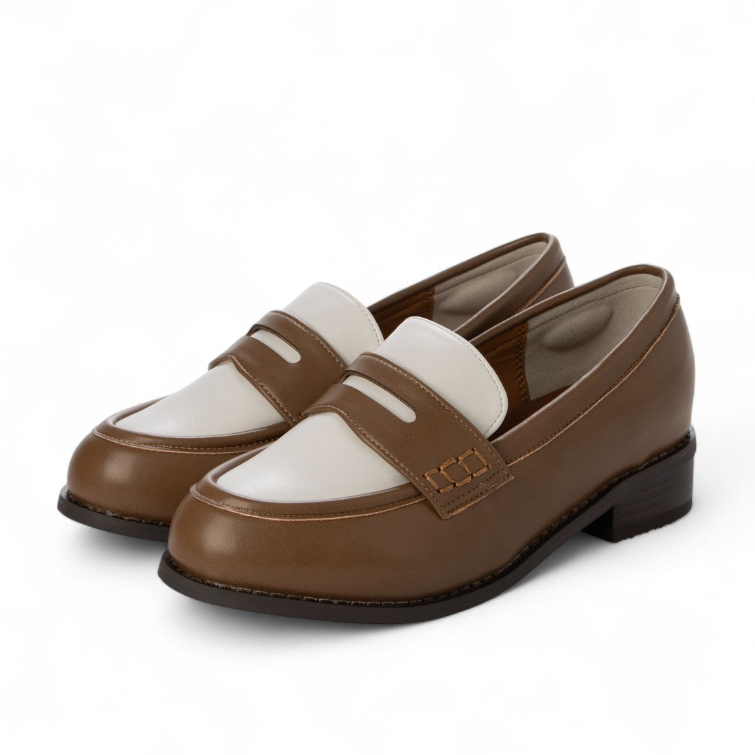 リーカ RiiiKa コインローファー （camel／white） camel／white