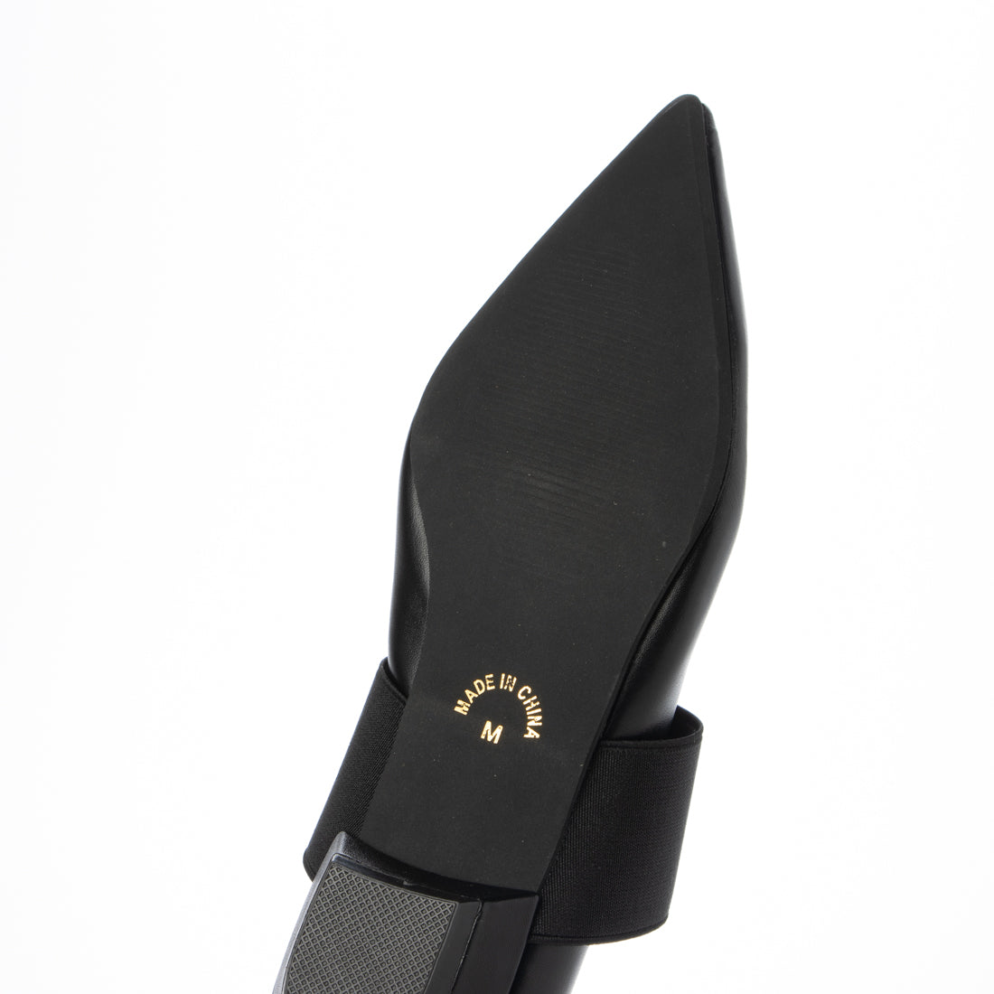 リーカ RiiiKa ゴムストラップポインテッドトゥパンプス （black） black