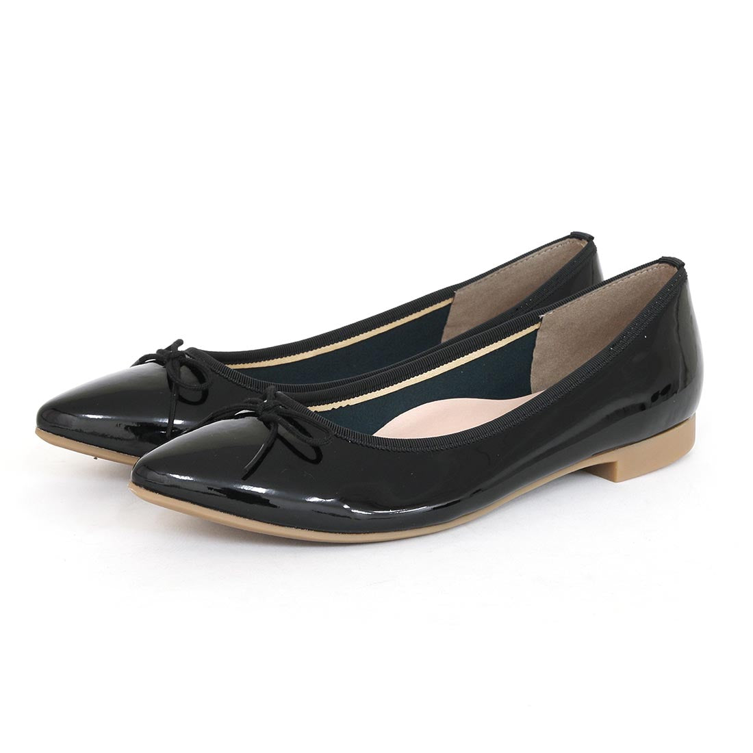 リーカ RiiiKa ポインテッドトゥリボンレインパンプス （black） black