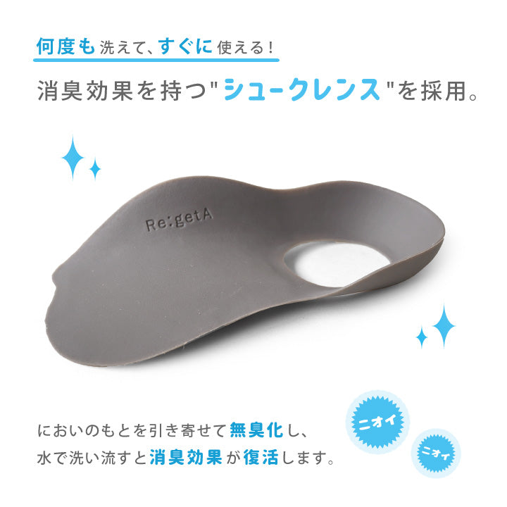 リゲッタ Re:getA リゲッタMTR-1D ルーペインソール消臭プラス【返品不可商品】 （グレー） グレー