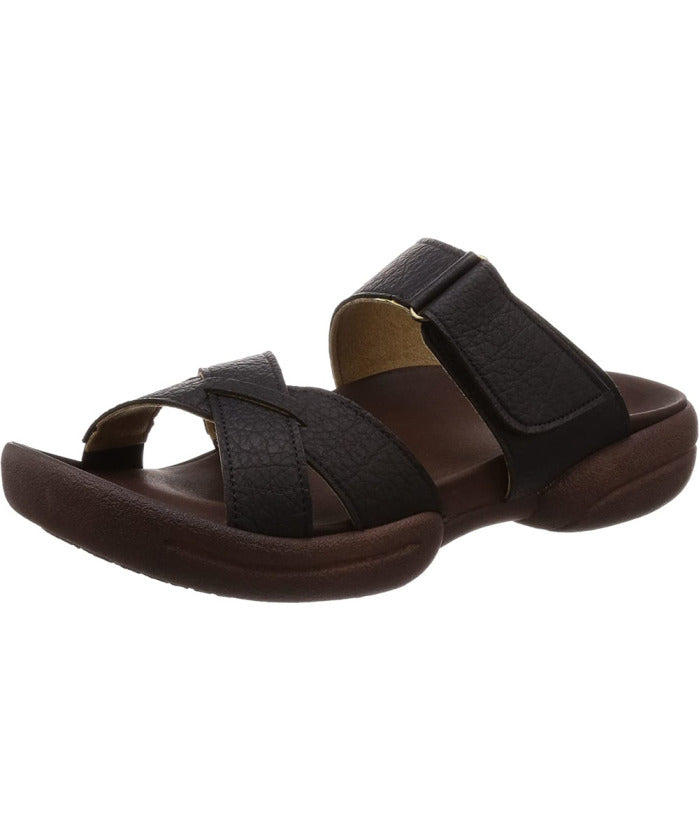 リゲッタ Re:getA リゲッタ Re:getA メンズ クロスベルト グミインソール サンダル Rー226M 日本製  R226M BLK （BLK BLK） BLK BLK