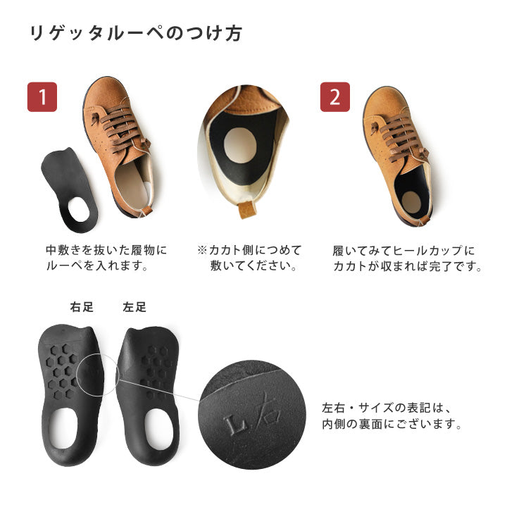 リゲッタ Re:getA MTR-1 ルーペインソール【返品不可商品】 （ブラック） ブラック
