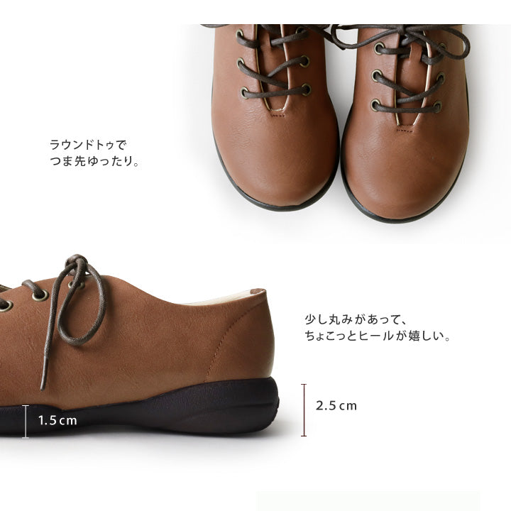 リゲッタ Re:getA レースアップシューズ （ホワイト） ホワイト