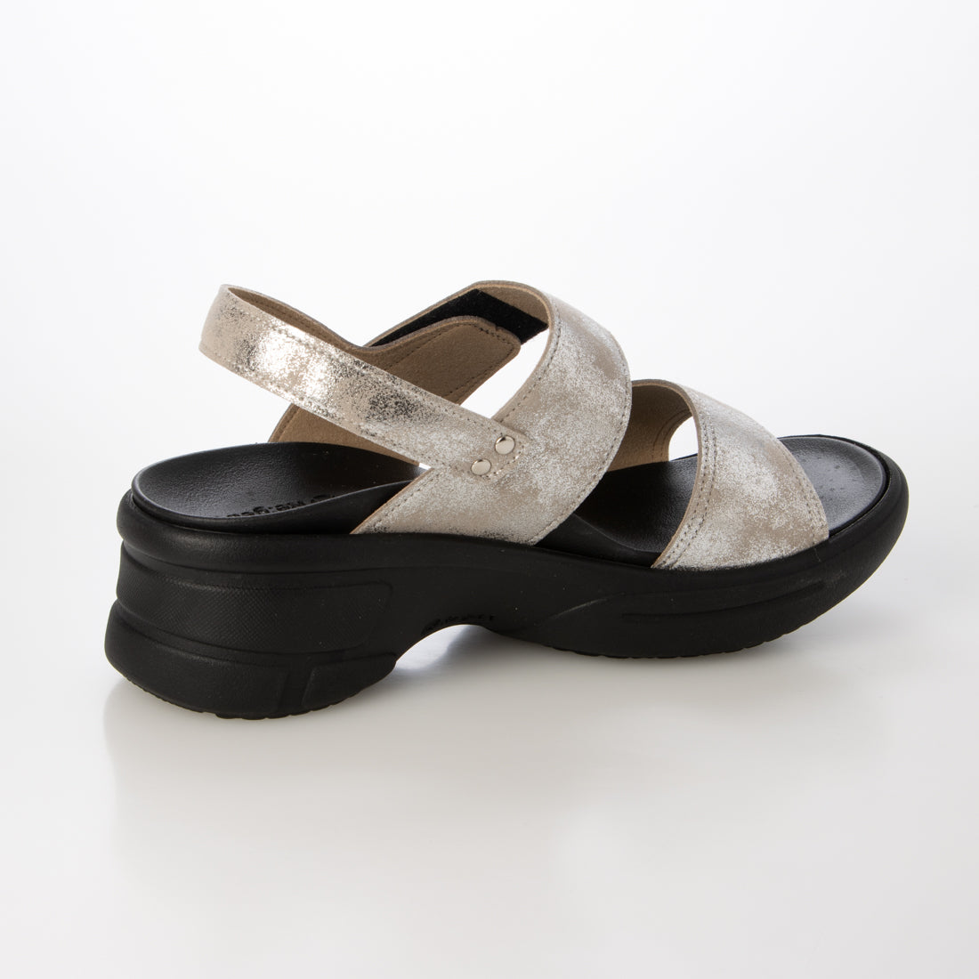 リゲッタ Re:getA 2本ベルトストラップサンダル RE-552 （シルバー） シルバー