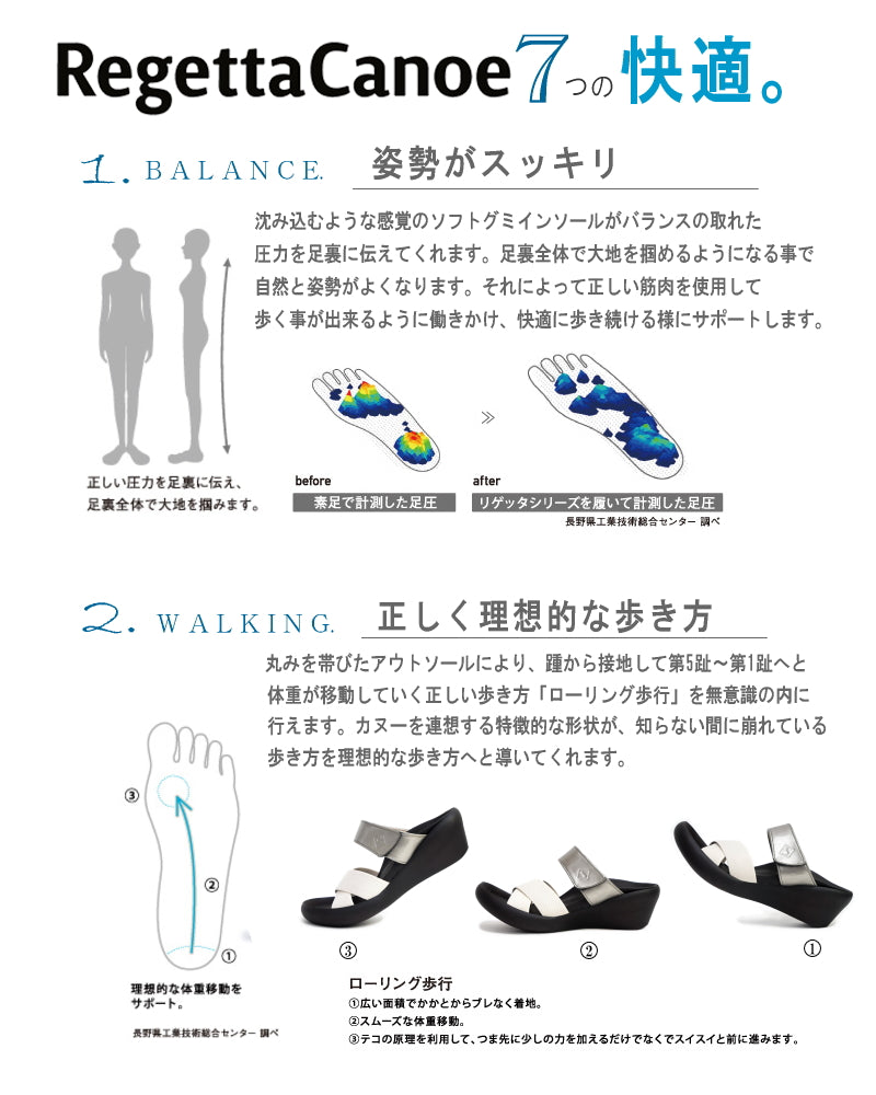 リゲッタ Re:getA リゲッタ カヌー サンダル レディース 厚底 日本製 ミュール ストレッチ （ブラック） ブラック
