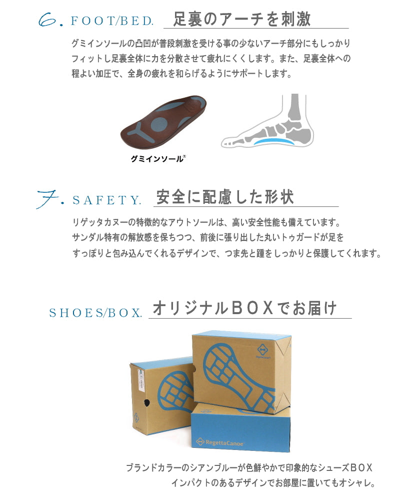 リゲッタ Re:getA リゲッタ カヌー サンダル レディース 厚底 日本製 ミュール ストレッチ （ブラック） ブラック