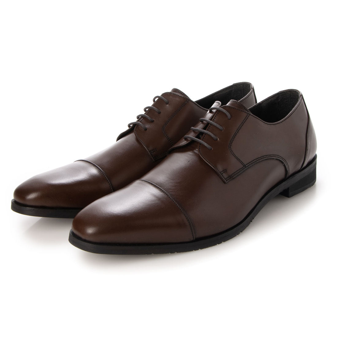 ロベプラン Robe pleine ストレートチップ外羽根シューズ,DARK BROWN