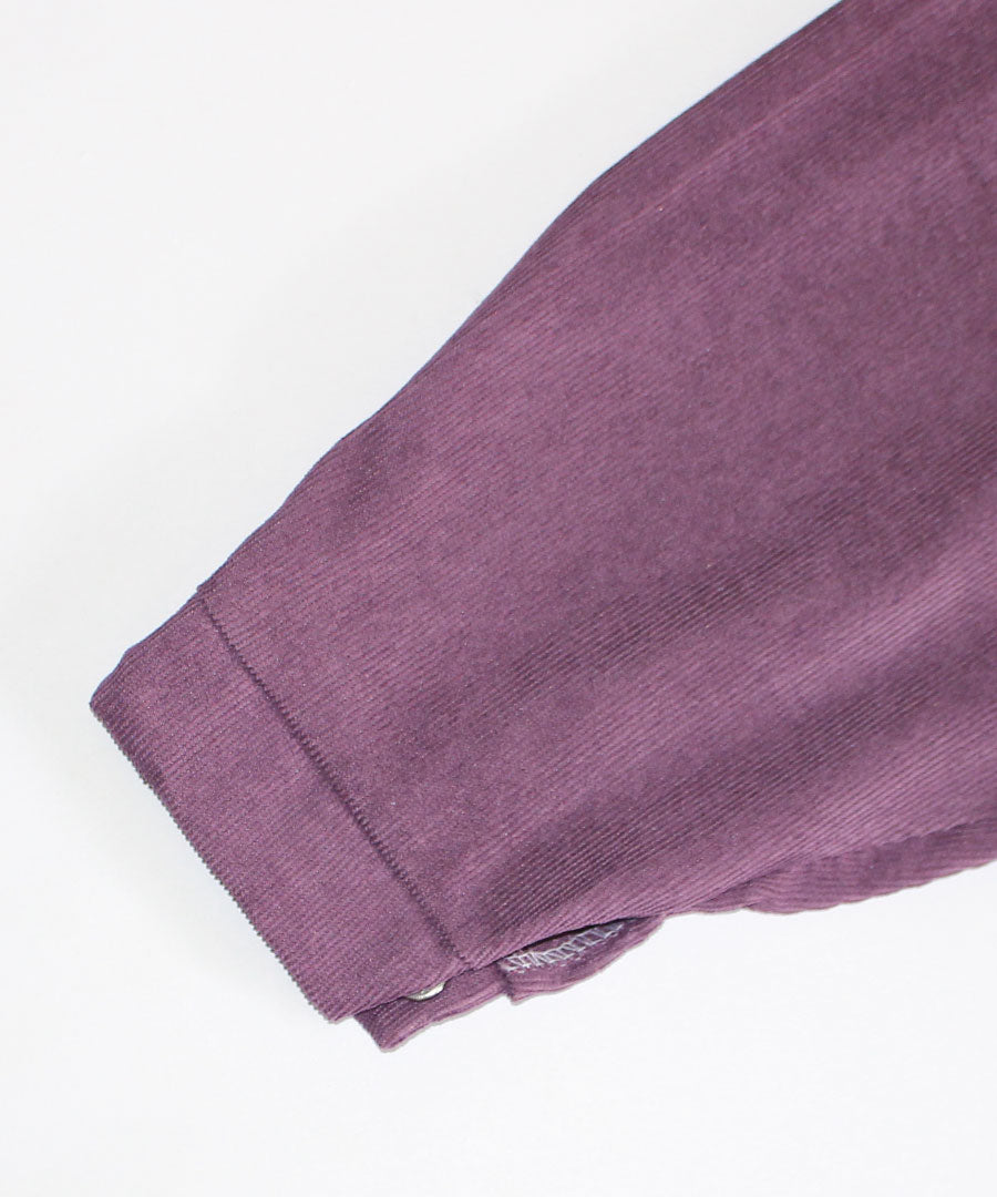 Riff BIG shirt, corduroy, loose shirt, jacket, oversized, large size, big size, blouse, top, long sleeve, plain