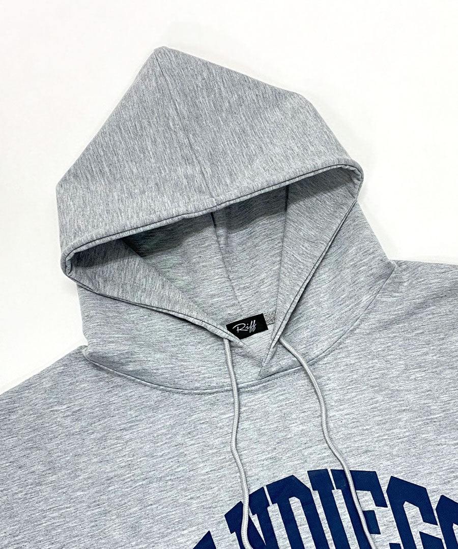 リフ Riff ロゴBIGパーカー オーバーサイズ ビッグサイズ 大きいサイズ ゆったり トレーナー フーディー スウェット スエット トップス 長袖 無地 （ダークグレー） ダークグレー