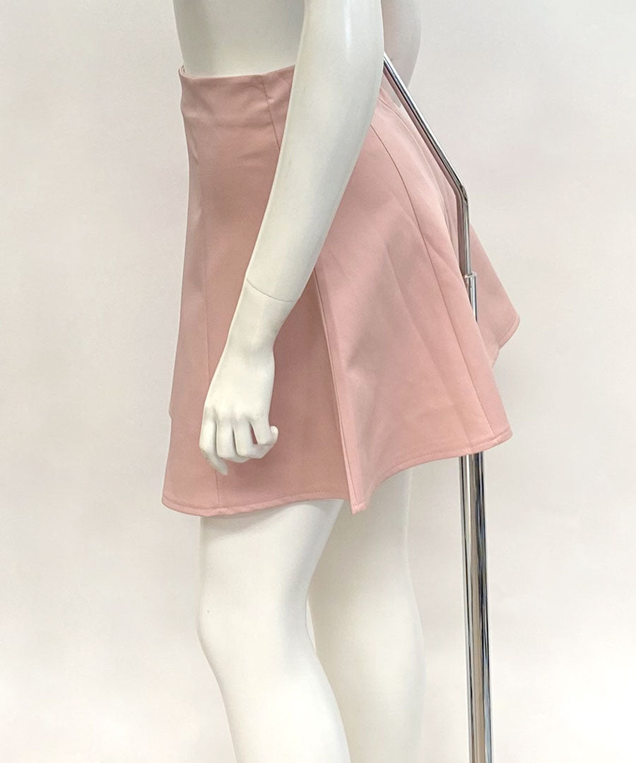 リフ Riff ふわりと広がるフレアデザイン ミニフレアスカート インナーパンツ付き インナーパンツ付 ショート丈スカート ハイウエスト ボトム ボトムス 無地