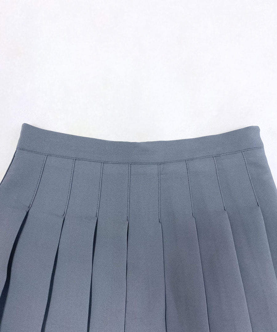 Riff Pleated Mini Skirt with Inner Pants Short Length Skirt Flare Skir