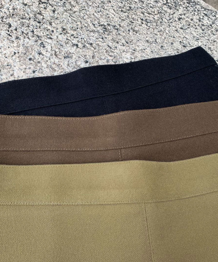 Riff Mini Skirt with Inner Pants Short Length Skirt A-Line Skirt Bottom Plain