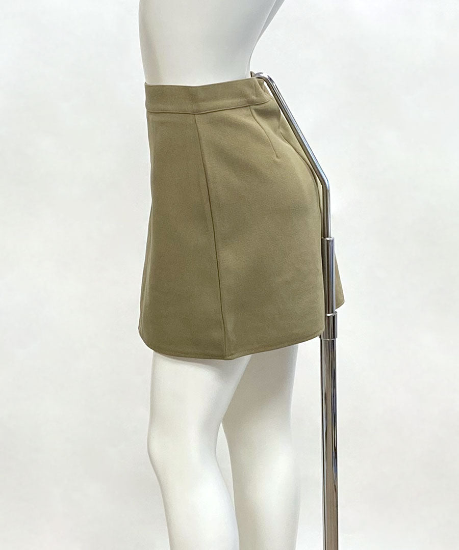 Riff Mini Skirt with Inner Pants Short Length Skirt A-Line Skirt Bottom Plain