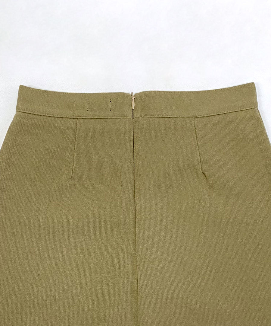 Riff Mini Skirt with Inner Pants Short Length Skirt A-Line Skirt Bottom Plain