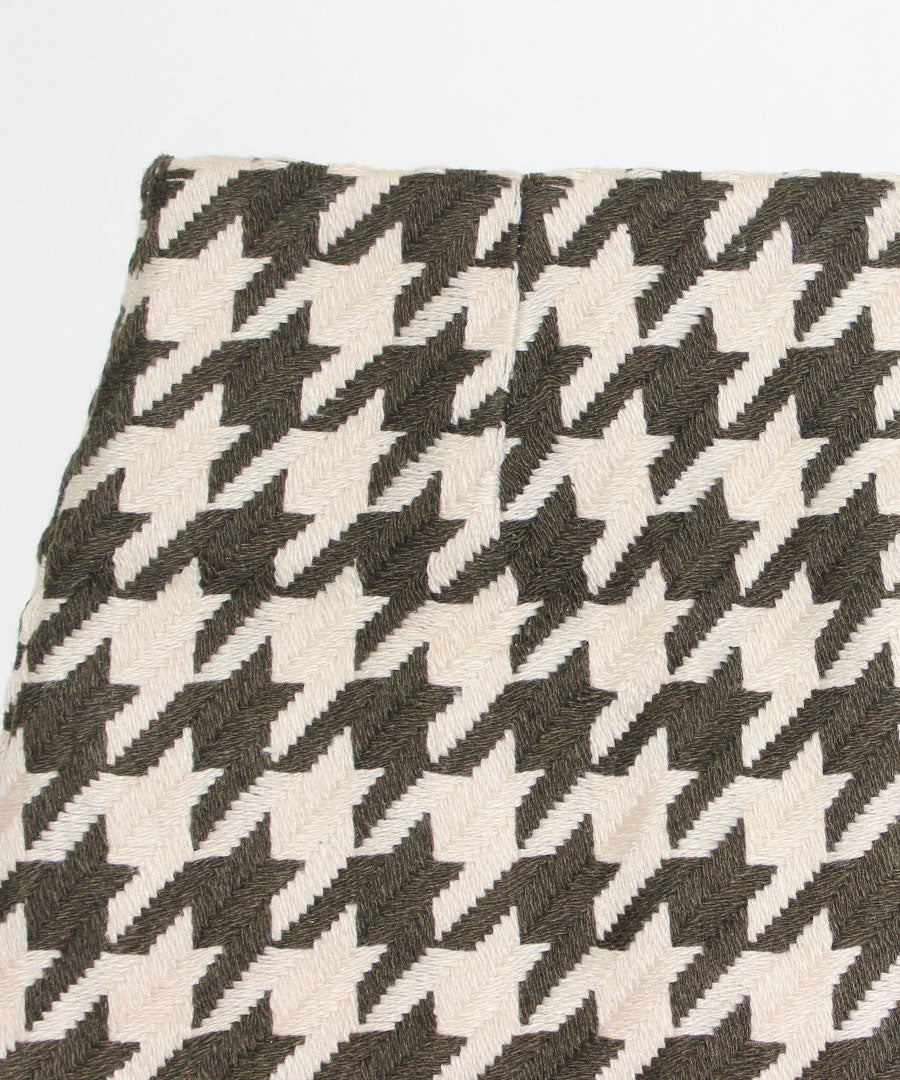 Riff Houndstooth Mini Skirt Short Skirt Tight Skirt Bottom Houndstooth Pattern