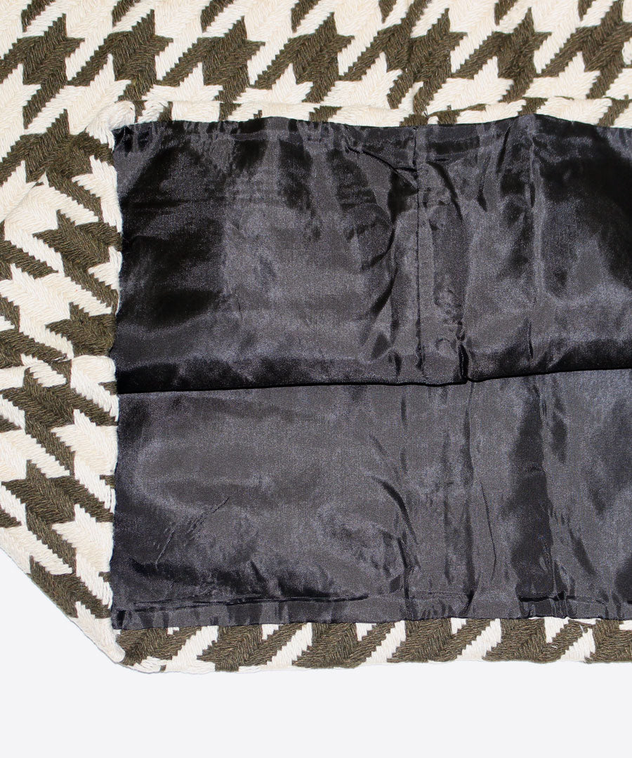 Riff Houndstooth Mini Skirt Short Skirt Tight Skirt Bottom Houndstooth Pattern