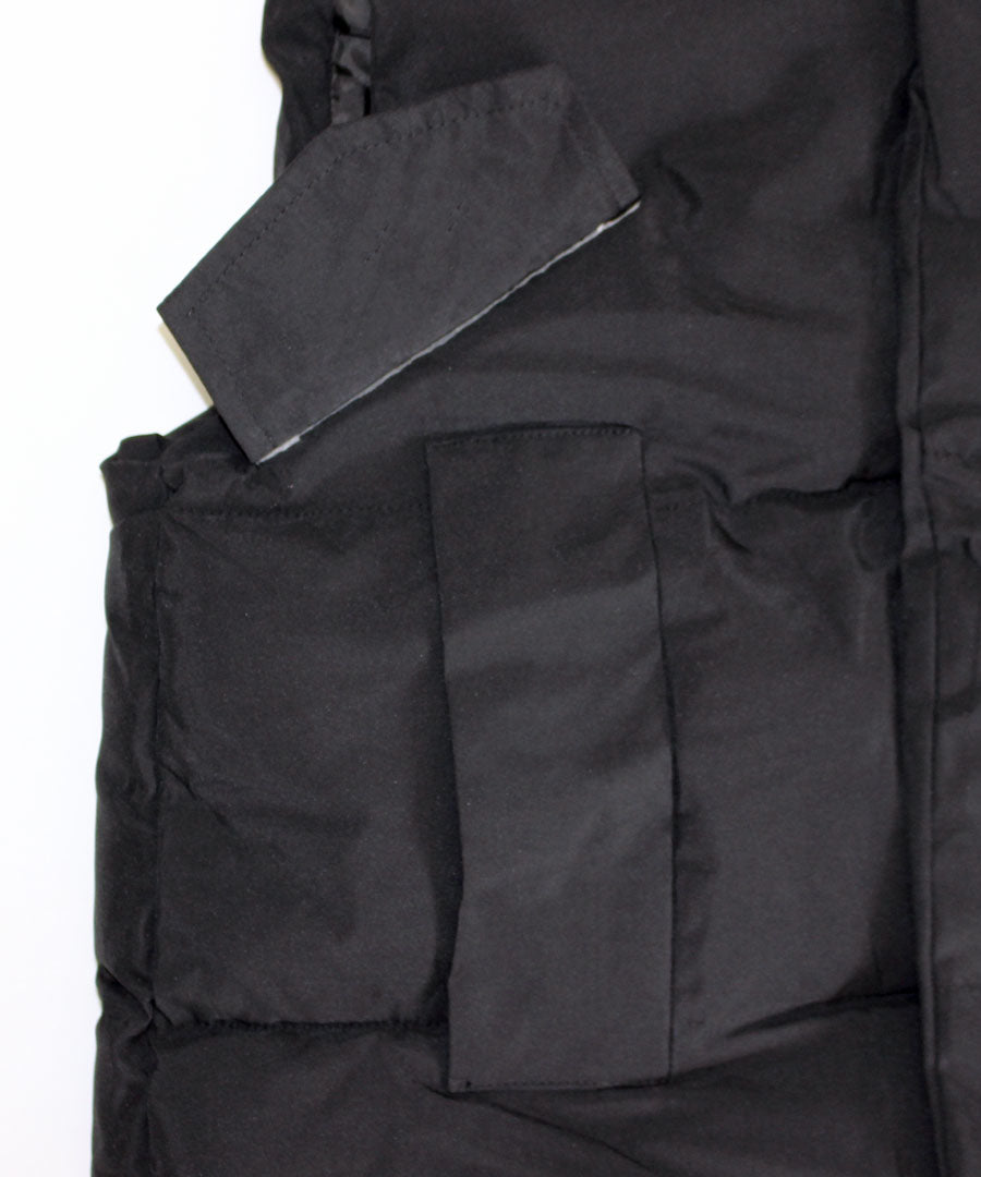 リフ Riff 中綿ベスト オーバーサイズ ダウンベスト アウター ジャケット ブルゾン 無地 （アイボリー） アイボリー